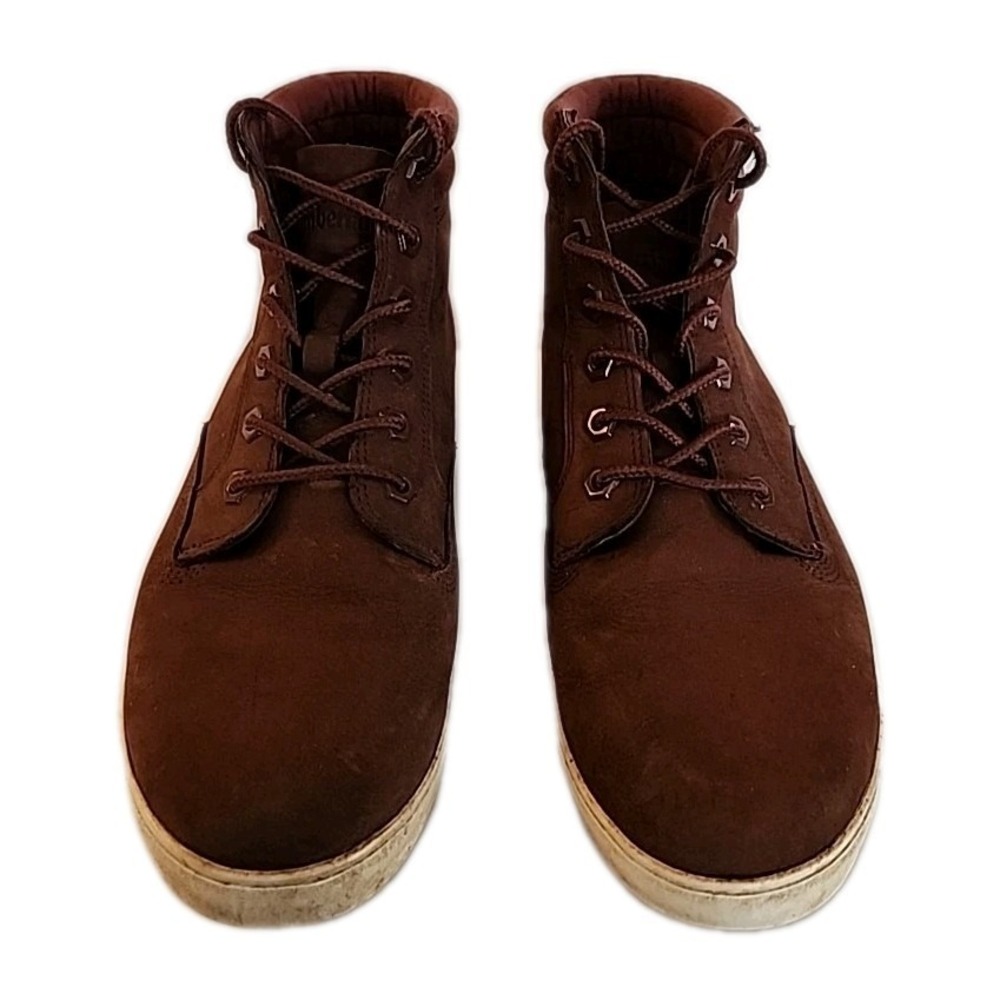 Timberland Dausette Boots Sneaker Shoes Nubuck Leather High Top Brown Women 9